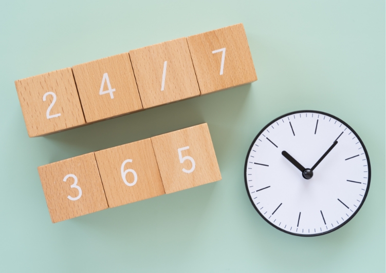 24時間の安心体制